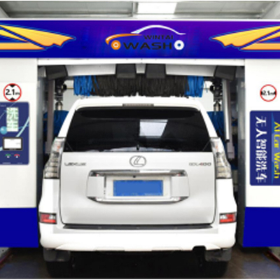 5 Brushes Fully Automatic Rollover Car Wash Machine  EVA Brushes Automated Car Wash Equipment Automatic Car Washer