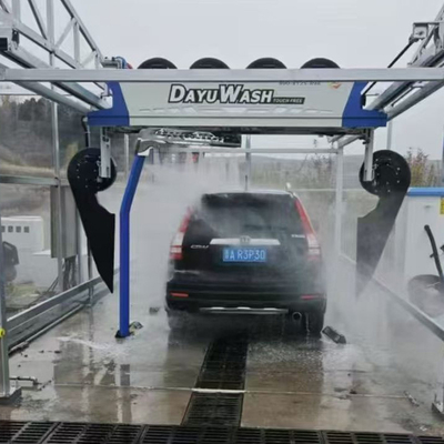 Single Arm Touchless Car Wash Equipment With 6 Dryers And 8m Lx5mm Rail Size Touch Free Car Wash Machine Automatic Car Wash Water Reclamation System