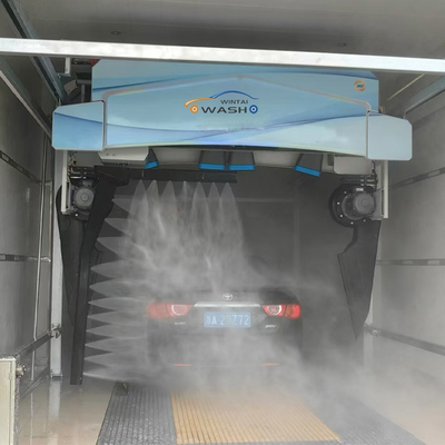 Single Arm Touchless Car Wash Equipment With 6 Dryers And 8m Lx5mm Rail Size Touch Free Car Wash Machine Automatic Car Wash Water Reclamation System