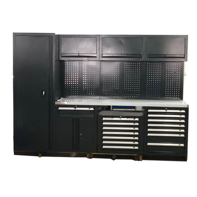 Movable Large New Black Garage Workbench / for Workshop Steel Combination Tool Cabinet