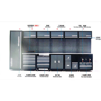 Automotive maintenance tool combination tool cabinet