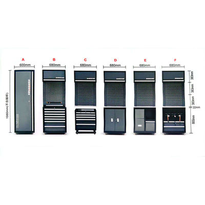Automotive maintenance tool combination tool cabinet