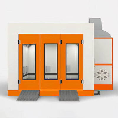 Diesel Heating System Car Spray Booth with Filter Bag Intake Filter and 300mm Steel Structure
