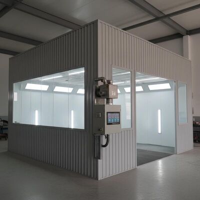300mm Steel Structure Automotive Painting Booth with G10 Diesel Burner and Digital Control Panel
