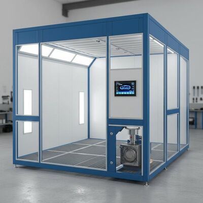 G10 Diesel Burner Car Spray Booth with Digital Control Panel and 300mm Steel Structure for Automotive Painting