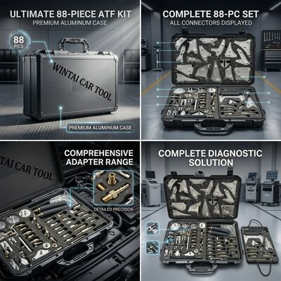 88-Piece Ultimate ATF Adapter Kit Full Coverage Transmission Fluid Service System with Diagnostic Tools