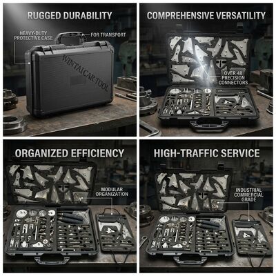 48-Piece Heavy Duty ATF Adapter Kit for Trucks Buses and Commercial Vehicles Transmission Service
